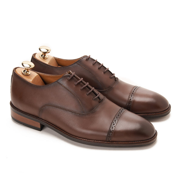 Caret Elegant Leicester Cap Semi Brogue