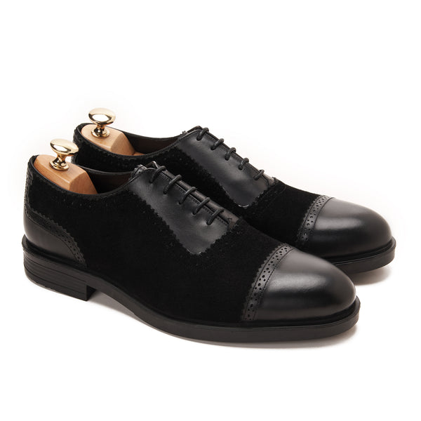 Mars Cap Toe Brogue Oxford with Suede