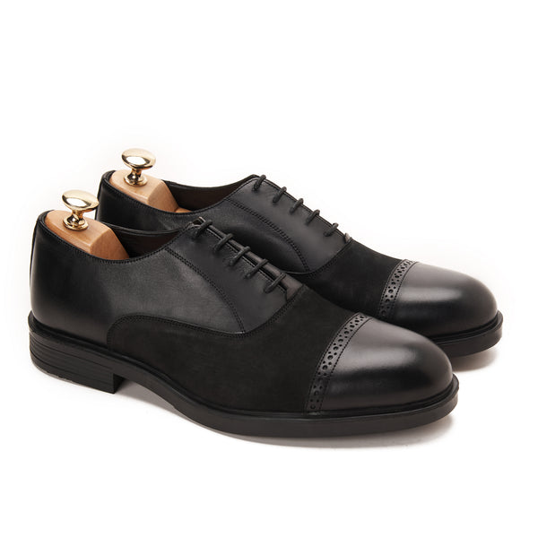 Leicester Cap Semi Brogue with Suede