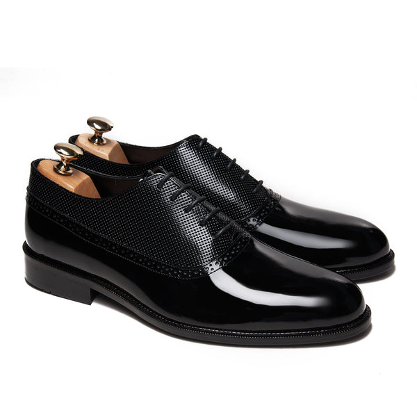 Oxford Plain Glossy with Dots